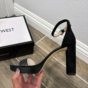Nine West black high heels